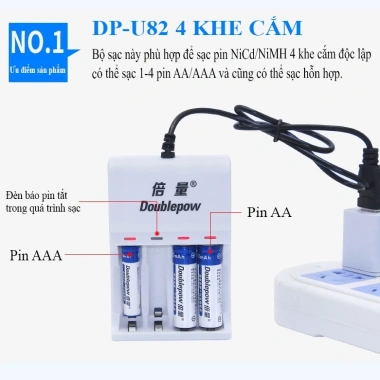 Bộ sạc USB Pin sạc 1.2V AA/AAA cho mic không dây, camera, điều khiển đồ chơi - 24.000₫