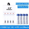 Bộ sạc USB Pin sạc 1.2V AA/AAA cho mic không dây, camera, điều khiển đồ chơi - 24.000₫ 10
