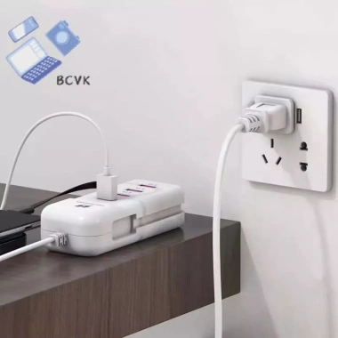 Bộ sạc USB treo tường 66W PD – 4 cổng USB Type‑C EU, chuyển đổi trung tâm, mở rộng ổ cắm