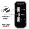 Bộ sạc xe hơi 12/24V PD Type-C 2.1A/1A USB kép cho xe máy, ATV, RV - Giá 76.340đ 8