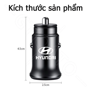 Bộ sạc xe hơi 2 cổng USB sạc nhanh 12-24V cho Hyundai Creta, Accent, Kona, I10, Elantra, I20, Tucson, SantaFe, Sonata - 130.900 VND 2 Bộ sạc xe hơi 2 cổng USB sạc nhanh 12-24V cho Hyundai Creta, Accent, Kona, I10, Elantra, I20, Tucson, SantaFe, Sonata - 130.900 VND 2