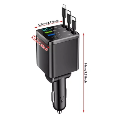 Bộ sạc xe hơi 7 trong 1 USB Type-C có cáp và đèn LED giá ưu đãi 262.570 VND 2 Bộ sạc xe hơi 7 trong 1 USB Type-C có cáp và đèn LED giá ưu đãi 262.570 VND 2