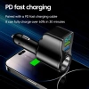 Bộ sạc xe hơi đa chức năng 66W 4 cổng PD 3.1, USB và Type C kép, sạc nhanh, hỗ trợ màn hình kỹ thuật số, giá chỉ 89.273₫ 3