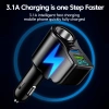 Bộ sạc xe hơi đa chức năng 66W 4 cổng PD 3.1, USB và Type C kép, sạc nhanh, hỗ trợ màn hình kỹ thuật số, giá chỉ 89.273₫ 4