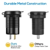 Bộ sạc xe hơi nhanh 4 cổng 96W PD3.0+QC3.0, màn hình LED, chống nước, tương thích iPhone Samsung Huawei 5