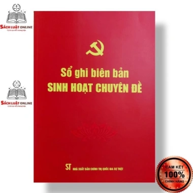 Bộ sổ công tác chi bộ giấy dày bìa cứng, in logo, giảm giá 327.000đ - Sổ chi bộ 4