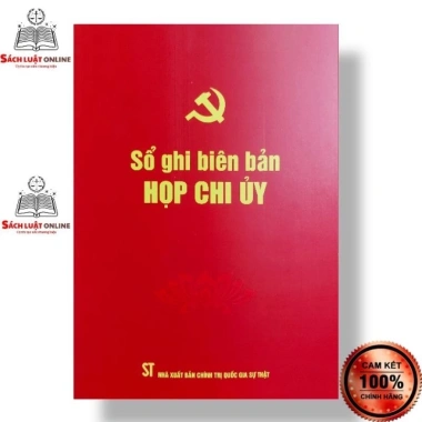 Bộ sổ công tác chi bộ giấy dày bìa cứng, in logo, giảm giá 327.000đ - Sổ chi bộ 6