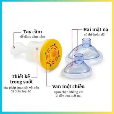 Bộ Sơ Cứu CPR Hút Dị Vật Mắc Cổ Họng Dành Trẻ Em và Người Lớn - Dụng Cụ Chống Hóc, Thiết Bị Chống Ngạt Cứu Hộ Khẩn Cấp 5