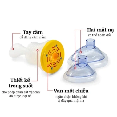 Bộ Sơ Cứu CPR Hút Dị Vật - Ngăn Nghẹt Thở, Chống Hóc cho Bé & Người Lớn, Giá 69.000₫ 5