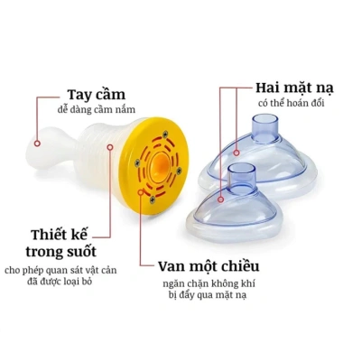 Bộ Sơ Cứu CPR Hút Dị Vật - Thiết Bị Ngăn Nghẹt Thở, Chống Hóc Cho Bé và Người Lớn, Giá Ưu Đãi 79.000 VNĐ 5