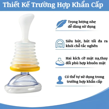 Bộ Sơ Cứu CPR LIFEVAC: Cứu Hộ Ngạt Thở Khẩn Cấp Cho Người Lớn & Trẻ Em, Giá Ưu Đãi 400.000 5