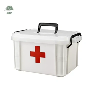 Bộ sơ cứu di động EKP - Hộp thuốc hai lớp, lưu trữ y tế khẩn cấp, tiện lợi gia đình, giảm 18% 2