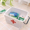 Bộ sơ cứu di động EKP - Hộp thuốc hai lớp, lưu trữ y tế khẩn cấp, tiện lợi gia đình, giảm 18% 4