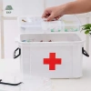 Bộ sơ cứu di động EKP - Hộp thuốc hai lớp, lưu trữ y tế khẩn cấp, tiện lợi gia đình, giảm 18% 8