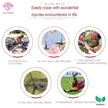 Bộ sơ cứu di động Heabety chống thấm nước - Y tế khẩn cấp cho du lịch, cắm trại, đi bộ 8