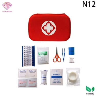 Bộ sơ cứu di động Heabety chống thấm nước - Y tế khẩn cấp cho du lịch, cắm trại, đi bộ 10