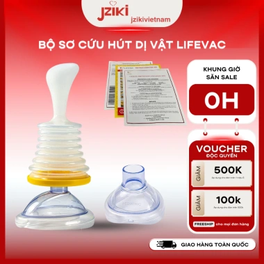 Bộ Sơ Cứu LIFEVAC Hút Dị Vật, Chống Nghẹt, Mặt Nạ Trẻ & Người Lớn, 440k