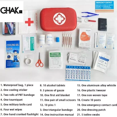 Bộ sơ cứu TNE - Túi di động khẩn cấp cho xe hơi, du lịch, gia đình, ngoài trời - Giá ưu đãi 122.540₫ 10
