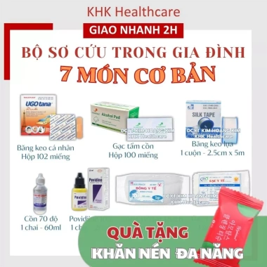 Bộ sơ cứu y tế 7 món tại nhà - Xử lý nhanh vết thương gia đình, giảm giá 124.500₫ Bộ sơ cứu y tế 7 món tại nhà - Xử lý nhanh vết thương gia đình, giảm giá 124.500₫
