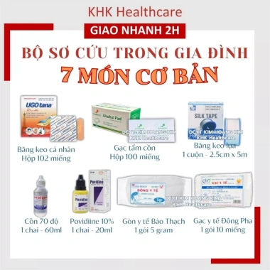Bộ sơ cứu y tế 7 món tại nhà - Xử lý nhanh vết thương gia đình, giảm giá 124.500₫