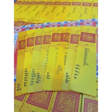 Bộ Sớ Tết 8 tờ & 8 vỏ Song Long - Ông công, Ông táo, Hóa vàng, chỉ 45.000 VND