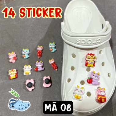Bộ Sticker Charm 3D Tết 2.025 - Nhiều mẫu DIY gắn Dép Sục, Cá Sấu, 130.000 VNĐ 9 Bộ Sticker Charm 3D Tết 2.025 - Nhiều mẫu DIY gắn Dép Sục, Cá Sấu, 130.000 VNĐ 9