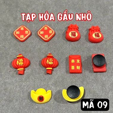 Bộ Sticker Charm 3D Tết 2.025 - Nhiều mẫu DIY gắn Dép Sục, Cá Sấu, 130.000 VNĐ 10 Bộ Sticker Charm 3D Tết 2.025 - Nhiều mẫu DIY gắn Dép Sục, Cá Sấu, 130.000 VNĐ 10