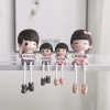 Bộ Sưu Tập Người 4 Thành Viên - Trang Trí Tường Phòng Khách, Quà Tặng Nhỏ, Búp Bê Treo Hoạt Hình Giá 141.680 VND 6