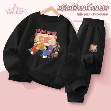 Bộ sweater nỉ da cá thu đông TẾT9 chống côn trùng, ấm áp, giữ nhiệt hiệu quả - 328.000₫ 7