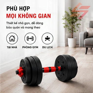 Bộ tạ tập gym đa năng cao cấp lắp ghép 10-40kg - Tập vai, tay, ngực - Giá chỉ 260k 6 Bộ tạ tập gym đa năng cao cấp lắp ghép 10-40kg - Tập vai, tay, ngực - Giá chỉ 260k 6