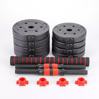 Bộ tạ tập gym đa năng cao cấp lắp ghép 10-40kg - Tập vai, tay, ngực - Giá chỉ 260k