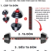 Bộ tạ tay tập gym nam nữ 10-50kg, tạ đẩy & tạ đòn lắp ghép, giảm giá 379.000₫