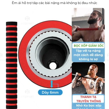 Bộ tạ tay tập gym nam nữ 10-50kg, tạ đẩy & tạ đòn lắp ghép, giảm giá 379.000₫ 4