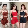 Bộ tập Gym ba lỗ Yoga nữ B02 - Mút nâng ngực, ôm body, thấm hút mồ hôi, tôn dáng mềm mát