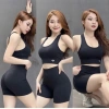 Bộ tập Gym ba lỗ Yoga nữ B02 - Mút nâng ngực, ôm body, thấm hút mồ hôi, tôn dáng mềm mát 9