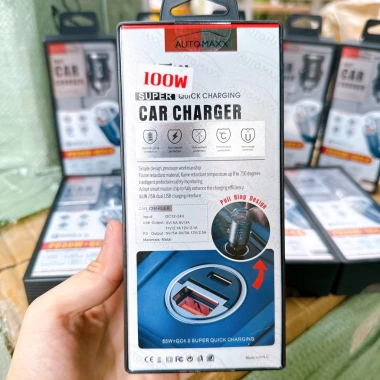 Bộ Tẩu Âm Sạc Nhanh 100W QC4.0 Type-C, Vỏ Hợp Kim Kẽm, Tản Nhiệt Nhanh - Giá 40.000 9 Bộ Tẩu Âm Sạc Nhanh 100W QC4.0 Type-C, Vỏ Hợp Kim Kẽm, Tản Nhiệt Nhanh - Giá 40.000 9
