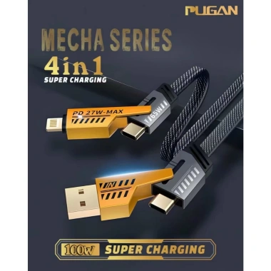 Bộ Tẩu Sạc Âm Pugan 120W Siêu Nhanh Dùng Ô Tô, Tự Ngắt Khi Pin Đầy - 139.000₫