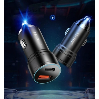 Bộ tẩu sạc nhanh 2 cổng + cáp sạc 4 in 1 truyền dữ liệu, hỗ trợ Carplay & Android Auto cho ô tô - Giá chỉ 40.000₫ 3