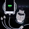 Bộ Tẩu Sạc Ô Tô Đính Đá: Sạc Nhanh, Cáp Đa Năng, Giá Chỉ 79.000đ 5