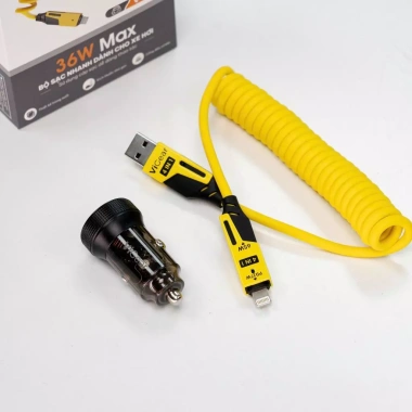 Bộ tẩu sạc ô tô ViGear VG-36 trong suốt 4in1 QC3.0 PD3.0 PPS, USB-C & USB-A - Sạc nhanh 189k