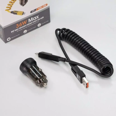 Bộ tẩu sạc ô tô ViGear VG-36 trong suốt 4in1 QC3.0 PD3.0 PPS, USB-C & USB-A - Sạc nhanh 189k 5 Bộ tẩu sạc ô tô ViGear VG-36 trong suốt 4in1 QC3.0 PD3.0 PPS, USB-C & USB-A - Sạc nhanh 189k 5