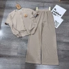 Bộ Tết Sét chất tăm hàn áo cài tay dài và quần suông cạp cao size S-XL 40-70kg 230k 5