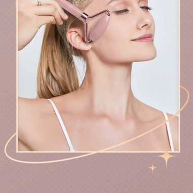 Bộ Thanh Lăn + Bảng Cạo Matxa Da Mặt Nâng Cơ Trẻ Hóa – Có Hộp, Giá 22.000₫ 5