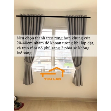 Bộ Thanh Treo Khung Treo Rèm Cửa, Màn Cửa - Tặng Ốc Vít, Giá Ưu Đãi 45.300₫ 2