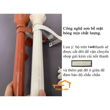 Bộ Thanh Treo Khung Treo Rèm Cửa, Màn Cửa - Tặng Ốc Vít, Giá Ưu Đãi 45.300₫ 3