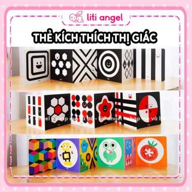 Bộ Thẻ Gấp Ziczac Kích Thích Thị Giác Trẻ Sơ Sinh Đến 1 Tuổi Lalala Baby 19.990đ