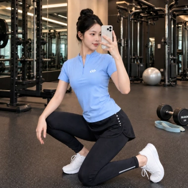 Bộ thể thao nữ YUNA 25 - Gym Yoga Aerobic, áo lưng lưới thoáng khí, chỉ 149.000₫ 2