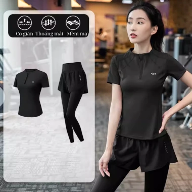 Bộ thể thao nữ YUNA 25 - Gym Yoga Aerobic, áo lưng lưới thoáng khí, chỉ 149.000₫ 10