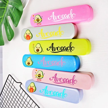 Bộ thìa dĩa đũa Quả bơ BTDS18 – Văn phòng, du lịch dã ngoại, chỉ 22.000₫