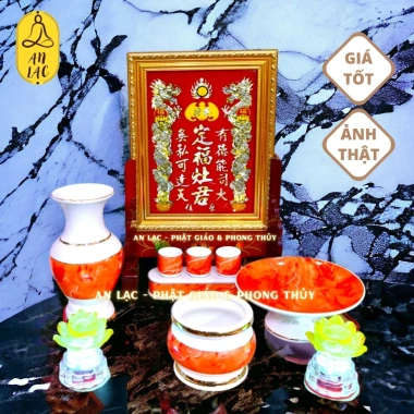 Bộ thờ cúng ông Táo 2 mẫu họa tiết cao cấp size 40x40cm - Giá chỉ 88.000 VND